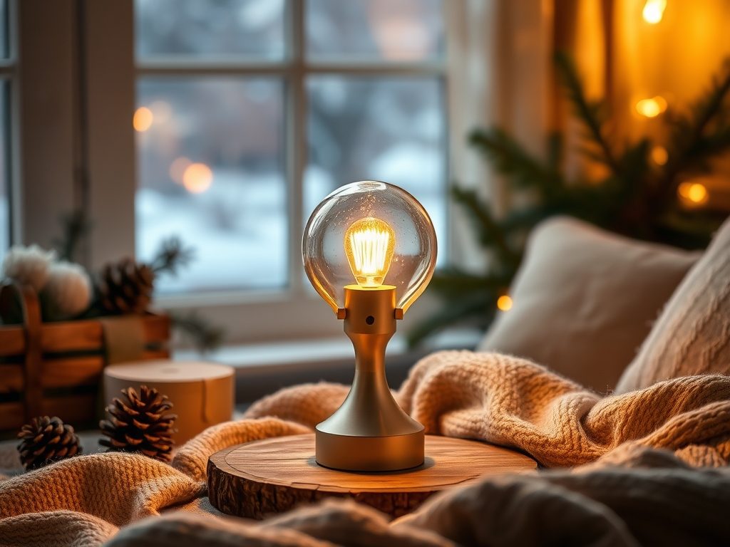Lampy stołowe zimą: jak stworzyć przytulny klimat dzięki ciepłemu światłu i naturalnym materiałom