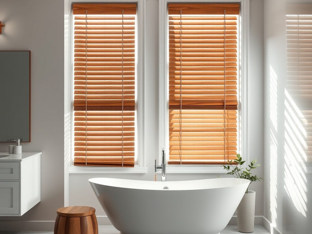 Żaluzje drewniane w łazience: jak zadbać o trwałość i estetykę w wilgotnym wnętrzu