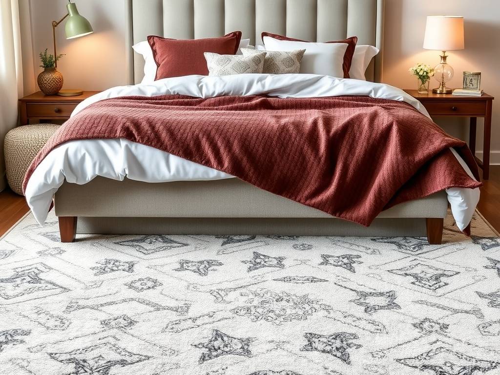 Jak dobrać rozmiar dywanu do łóżka, by zapewnić komfort i harmonijną aranżację sypialni